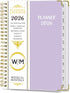 2026 Weekly and Monthly Planner, Jan-Dec, Spiral-Bound with Tabs, Inner Pocket, 6.2" x 8.5" Year Planner Calendar (Purple, 8.5")
