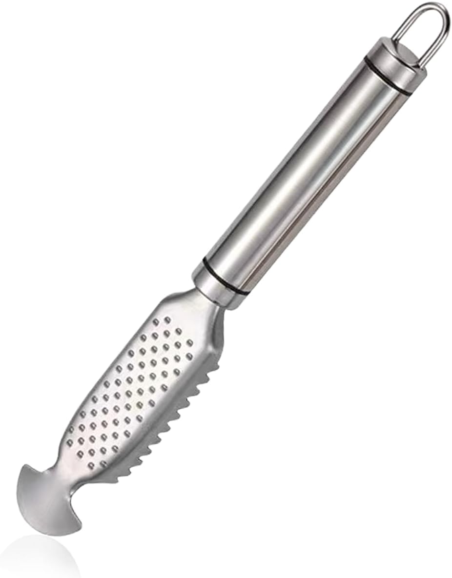 Fish Scales Scraping Tool, Multifunction Stainless Steel Scaler Remover, Kitchen Tools Scale-scraping Crafts for Home, Market, Restaurant