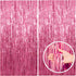 2 Pack Pink Backdrop Party Decorations Tinsel Curtain Foil Fringe Birthday Photo Booth Streamer Theme Bachelorette Graduation Decor 39.4"W x 78.7"L (Pack of 2)