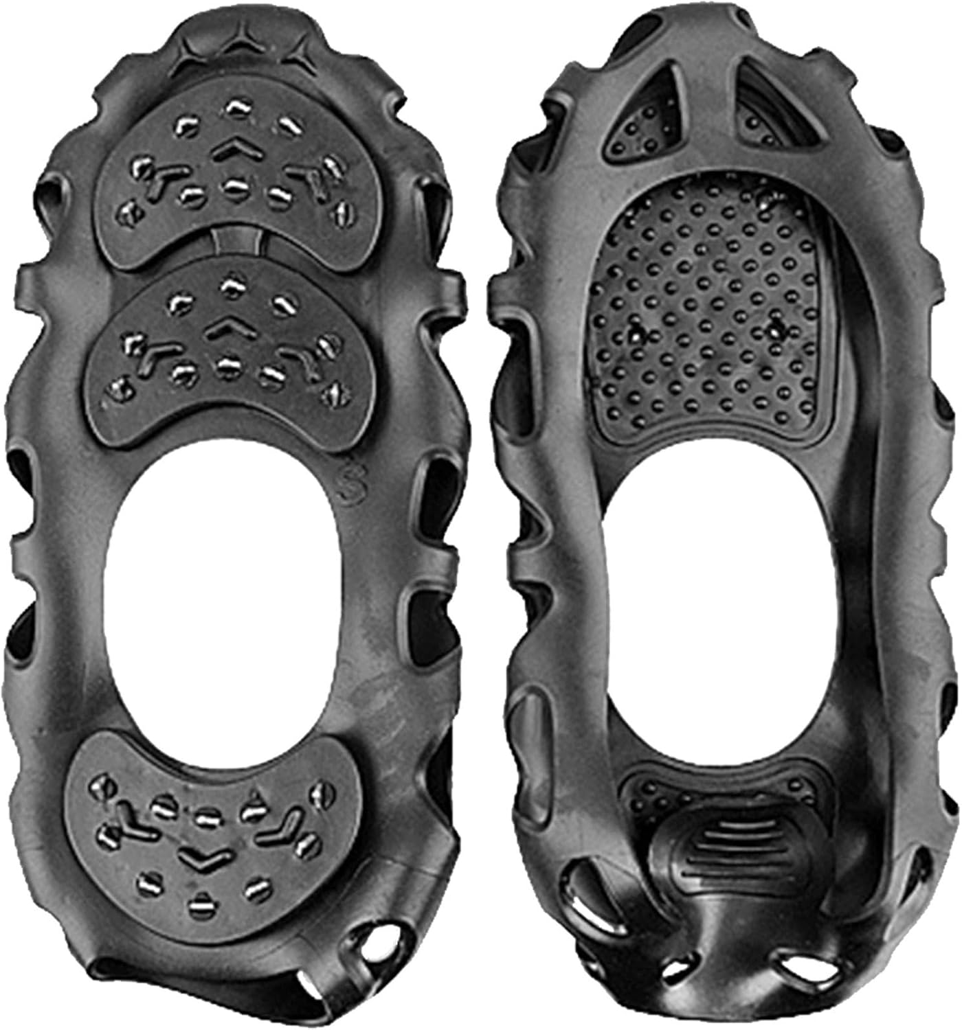 Ice Cleats, Cleats Traction, Alloy Studs Spikes, Shoe Spikes for Snow, Grips Ice, Outdoor Roofing Boots, Ideal for Winter Hiking, Climbing, and Fishing Activities