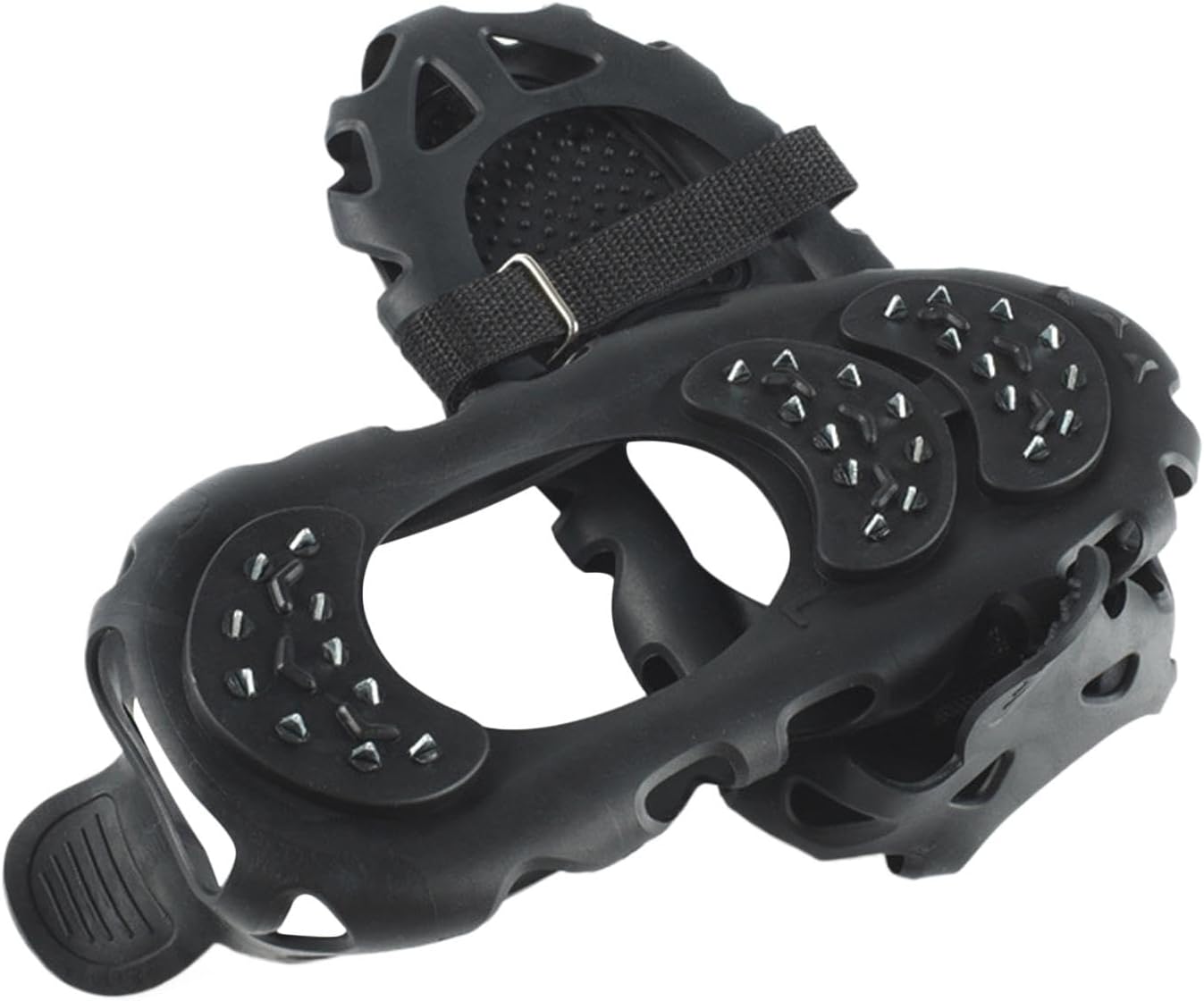Climbing Spikes Shoes - Anti Slip Ice Claws | 30 Teeth Outdoor Cleats Crampons Multipurpose Portable Snow Grippers Walking Traction Large