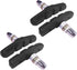 4 x bike brake blocks, 2 pairs, 60 mm, symmetric, V-brake, compatible with Shimano Tektro Avid Sram rims Cycle MTB City