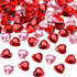 Petluno 200 red acrylic hearts for Valentine&