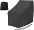 Patio rocking chair Cover waterproof Oxford fabric heavy Veranda lounge garden chair outdoor furniture protective cover (black)