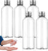 5 pieces travel bottles, 100 ml, empty travel bottle, dispenser, plastic bottle, refillable lotion container, travel size, container for shampoo, lotion, conditioner, creams, cosmetics