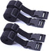 Gordelband 25 mm black nylon luggage strap flat side release buckle suitcase baggage strap with adjustable packing straps for DIY crafting backpack wrapping 1.5 meters 4 pieces