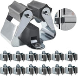 Petluno Broom Holder - Tool Holder Broom Wall Mount System Multi Wall Holder Mounting System Garden Tools Set Including Fixing Hardware (blue) grey 6