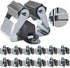 Petluno Broom Holder - Tool Holder Broom Wall Mount System Multi Wall Holder Mounting System Garden Tools Set Including Fixing Hardware (blue) grey 6
