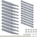 Petluno® Pack of 10 push-to-open door openers, soft close door dampers for kitchen cabinet doors