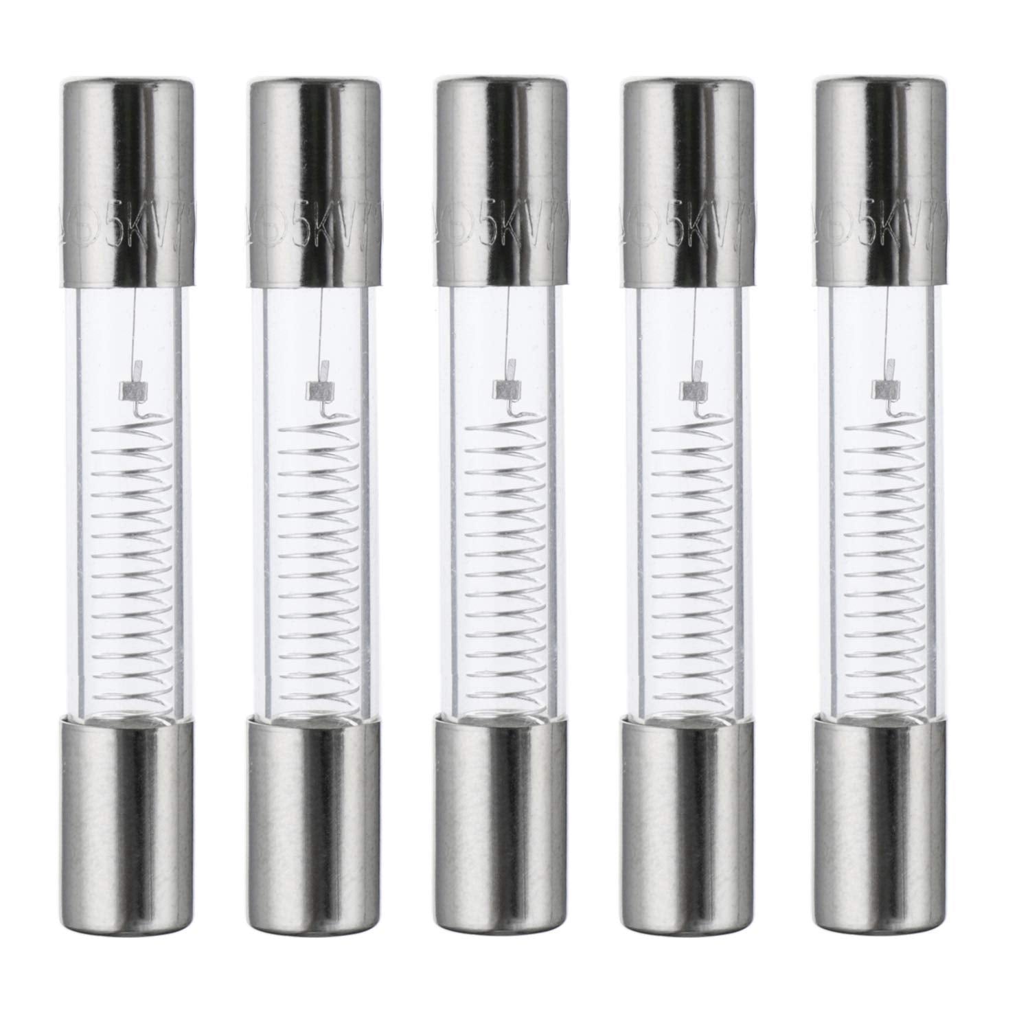 650 mA 5 KV 6 x 40 mm magnetron fuses high voltage protection quick blow fuse 0.650 Amp 5,000 Volt glass tube protection (5 pieces)
