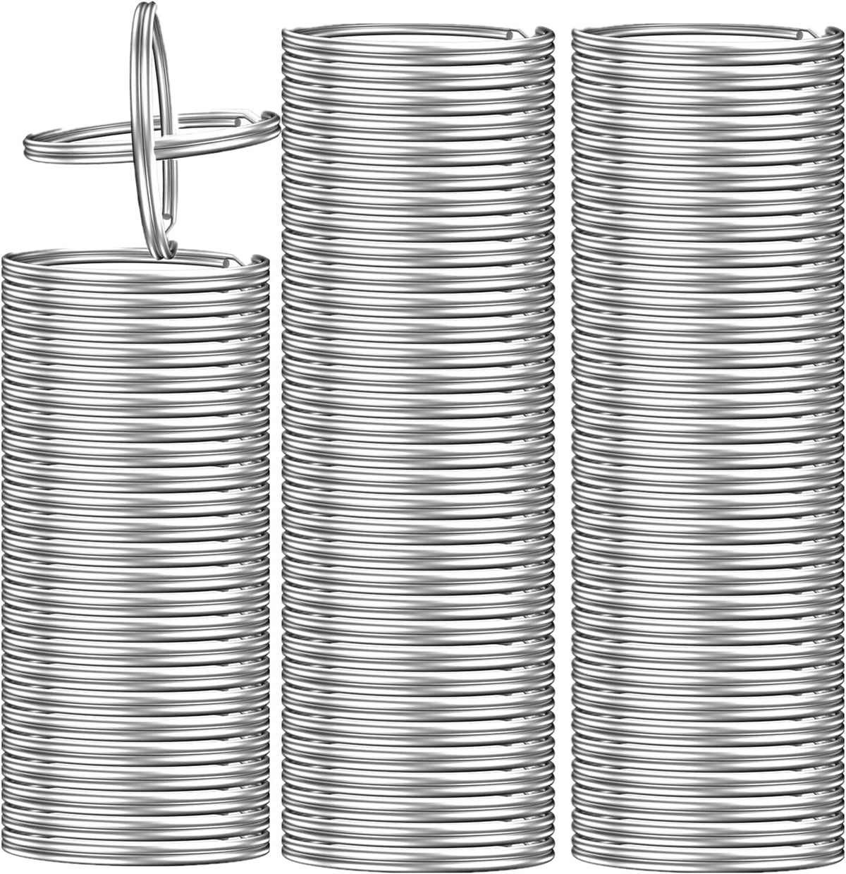 200PCS Key Rings, Split Bulk Keyrings for Keychain and Crafts (25mm)