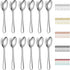 Teaspoons 12 Pieces 14cm, Stainless Steel Tea Spoon Coffee Spoons Dessert Spoons, Cutlery for Tea, Coffee, Cake, Dessert, Dishwasher Safe