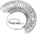 27PCS Premium Ring Sizer Measuring Tool Set, Metal Measurement Tool, Sizing Kit, Jewelry Finger Size Measurer, US 0-13 With Half Size, Plastic Sizer Belt