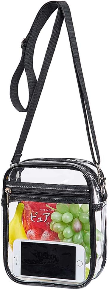 Clear Crossbody Purse Bag, Stadium Approved for Concerts, Festivals