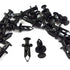 Pack of 100 Replacement for Can Am 293150089 ATV UTV Fit 8mm 5/16 inch Hole Fender Rivet Plastic Clip Push Pin Splash Guard Body Panel Retainer Motorcycle Black Nylon Fastener for Bombardier