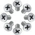 8pcs Screw Rotor Brake Disc Retaining 93600-06014-0H - Set is Best Replacement for Honda, Acura, Hyundai, Kia, Mazda - Front and Rear Stainless Steel Retaining Screws by