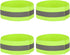 4PCS High Visibility Armbands, Elasticated Ankle Bands Hi Vis Reflective Running Armbands Wristbands Slap Armbands Reflector Strips Safety Bands For Running Walking Cycling Jogging Nigh Outdoor Safety
