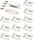 Cabinet Magnet Latch - Best for Cabinet Doors, Cupboards, Drawers and Shutters - Cabinet Magnetic Latch Easy Install - Magnetic Cabinet Catch Screws Included - Set of 12(White)