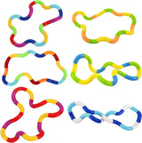 6 Pcs Tangles Fidget Toys Tangles Fidget Tangles Relax Therapy Stress Relief Feeling Winding Toy (A)