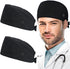 Working Caps with Button and Sweatband, Adjustable Working Hats for Women Men, One Size (Tie Back or Toggle)