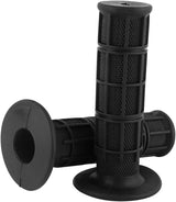 22mm 7/8" Rubber Motorcycle Handlebars Hand Grips New Black 1 Pair for for Honda Kawasaki Suzuki Dirt Bike Pit Bike(Black)