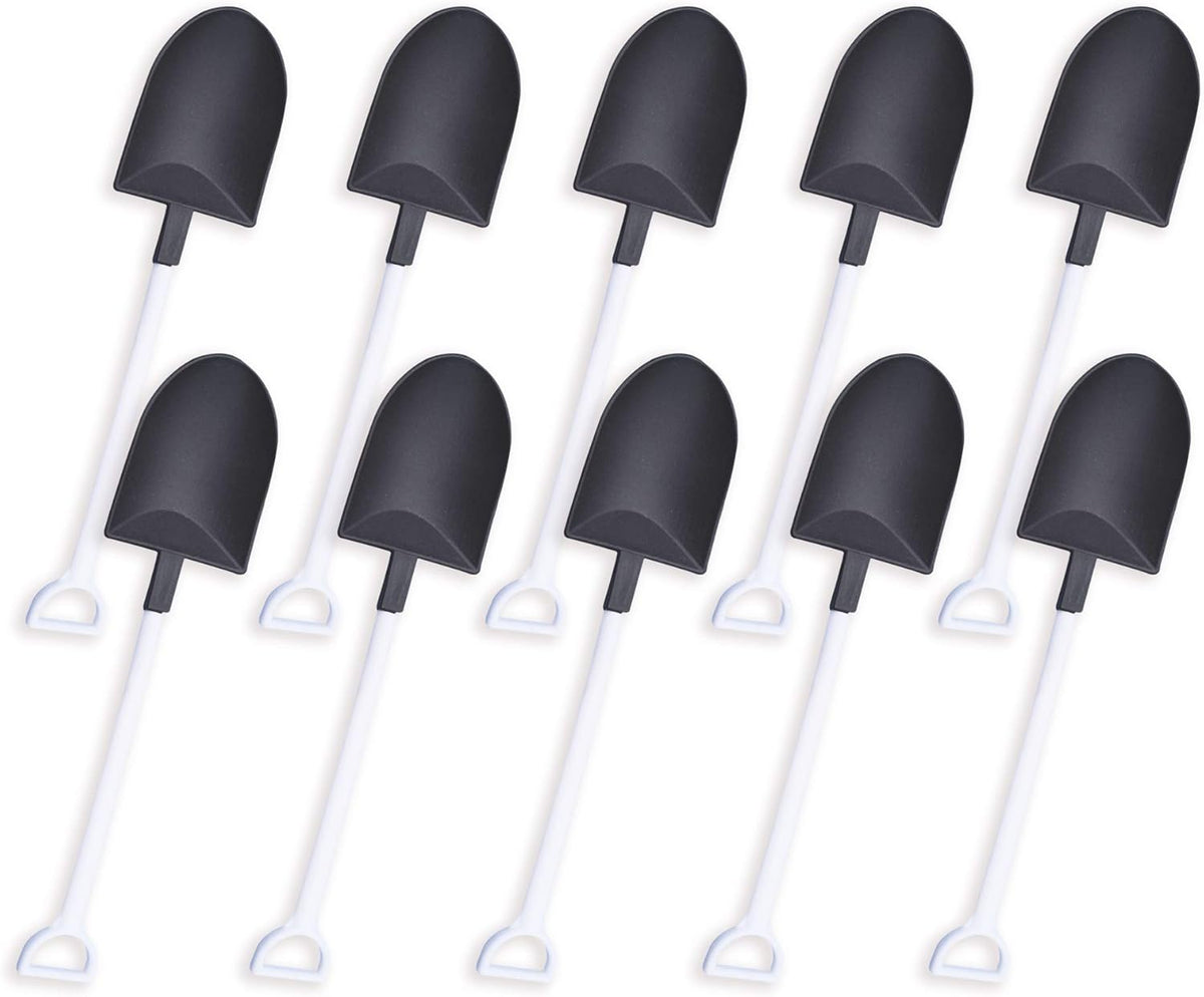 oxe Novelty Mini Shovel Shape Spoons Cute Disposable Plastic Dessert Spoons,Set of 50 (model 2)