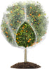 8 x 8ft Large Fruits Tree Netting, Insect Bird Barrier Tree Net with Drawstring and Zipper, Plant Cover Fruit Tree Protection to Prevent Tomato Blueberry Vegetables from Squirrels Birds