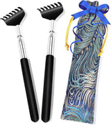 Back Scratcher, 2 Pack Back Scratchers for Men Women Kids Dogs Extendable Back Scratcher with Beautiful Gifts Packaging.