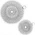 Cast Iron Cleaner, 2 Pack Stainless Steel Chainmail Scrubber for Cast Iron Pan Pot Skillet Brush Scraper Scrub Cleaner (7IN& 5IN Round).