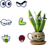 Cute Plant Magnets - Funny Cartoon Eyes, Unique Lover Gifts, Lightweight & Safe Halloween and Christmas Decoration, Indoor Accessories for Office - Give Your Plants Personality
