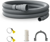 10 feet (3 Meters) Hose Universal Washing Machine Drain Hose Flexible Dishwasher Drain Hose Extension Corrugated Washer Discharge Hose Kit