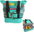 Mesh Beach Bag with Cooler Bag, Large Mesh Beach Tote Bags, Cooler Bags Insulated for Travel, Beach Toys Bag, Summer Vacation Travel Essentials for Women Kids, for Picnic Pool Travel