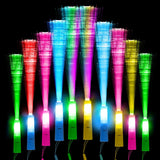 10 Led Fibre Glow Sticks Multi-Coloured Flashing Glow Sticks with 3 Light Modes For Night Parties, Birthday Parties, Easter, Discos, Concerts, Christmas, Carnivals, Weddings(Random Colour)