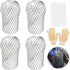 4 Pcs Gutter Downspout Guards 3.5 Inch Aluminum Leaf Filter Strainer Expandable Gutter Downspout Protector for Preventing Blockage Leaves Debris