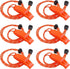 6Pcs Emergency Whistles, Safety Survival Whistles, Loud Floating Whistle with Adjustable Reflective Lanyard, for Boating, Swimming, Water Survival, Camping, Climbing, Hiking