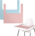 High Chair Placemat, Long Lasting High Chair Placemat Silicone, 2-Piece Set, Can Be Used Interchangeably, Suitable for IKEA Antilop Highchai, for Toddlers and Babies (Blue/Pink)
