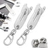 Portable Precise Thread Size Checker Keychain, Bolt Size Finder Keychain Measuring Both Metric & SAE Sizes, Compact Thread Measurement Tool for On-The-Go Convenience (2 Pcs)