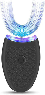 Ultrasonic Electric Toothbrush Adults, Automatic Toothbrush U Shaped Whole Mouth Cleaning Teeth Whitening Hands Free Rechargeable IPX7 Waterproof