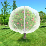 1Pack 10 * 10FT Large Fruit Tree Netting Bags with Zipper and Drawstring, Bird Netting for Blueberry Bushes and Apple Tree, Garden Netting Cover Safeguard Plant from Birds, Pest and Deer