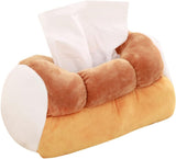 Plush Soft Tissue Case Box Holder - Funny Cute Tissue Box Holder Yellow Simulation Toast Bread Plush Tissue Box for Car,Home,Office