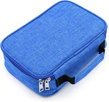 ® High Capacity Zipper Pens Pencil Case-Multi-Functional Stationery Pencil Pouch 72 Slots(Blue)