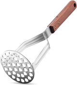 Stainless Steel Potato Masher Kitchen Tool(AUGMENTED MODEL) - Ergonomic Design, Sturdy Construction, Long & Comfortable Grip - Manual Masher by