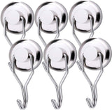 Youngneer 100 LBS Magnetic Hooks Heavy Duty for Hanging BBQ Grill Tools Pot Holders Strong Neodymium Refrigerator Magnet Hanger Hook Swivel Swing for Locker Kitchen Classroom Cruise Cabins
