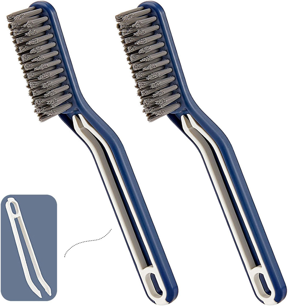 Hard Bristle Crevice Cleaning Brush - Multifunctional Gap Cleaning Brush, Cleaning Tools for Household Use, Home, Kitchen, Bathroom, Window, Vehicle, Faucets, Toilet