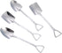 Fruit Dessert Shovel Spoons Set 4PCS, 6 inch Stainless Steel Mixed Dinner Teaspoon Spoons for Dessert Coffee Tea Ice Cream Fruit Cake for Home Kitchen Restaurant