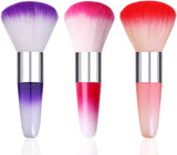 1Pc Pink Unicorn Nail Art Dust Remover Powder Brush Acrylic UV Gel Nail Cleaning Brush Blush Brushes Makeup Manicure Tool