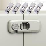5 Pack Fridge Locks Child Safey, Child Freezer Lock, Baby Fridge Door Latches with Adhesive, Child Locks for Cabinets, Cupboard, Ovens