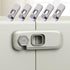 5 Pack Fridge Locks Child Safey, Child Freezer Lock, Baby Fridge Door Latches with Adhesive, Child Locks for Cabinets, Cupboard, Ovens