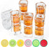 6 Pack 2oz Heavy Base Shot Glasses Set, Square Clear Shot Glasses Bulk, Tequila Shot Glass Small Bar Cart Accessories Espresso Shot Glass Holder for Spirits & Liquors, Whiskey, Vodka, Tequila, Party