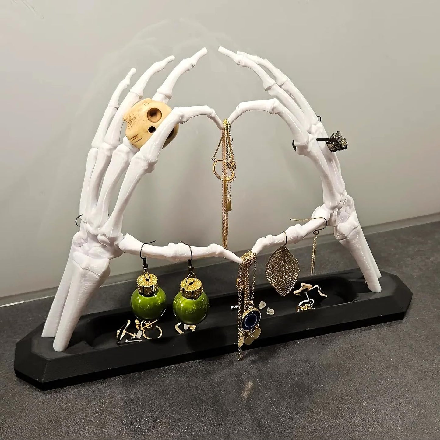 Skeleton Hand Jewelry Stand Holder Organizer, Creative Necklace Holder Jewelry Rack Hanger for Earring Bracelet, Gift for Women